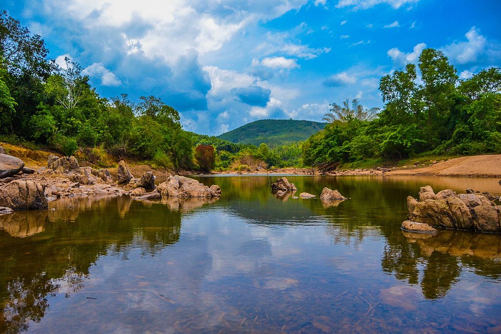 Chandragiri River flowing through Kasaragod district, Kerala